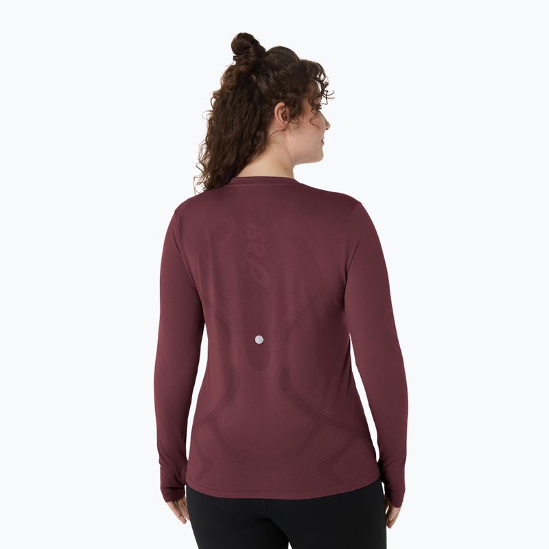 Női ASICS Road Seamless LS dark currant/port royal hosszú ujjú futócipő 2