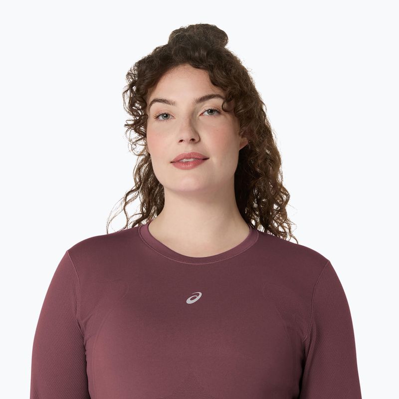 Női ASICS Road Seamless LS dark currant/port royal hosszú ujjú futócipő 4