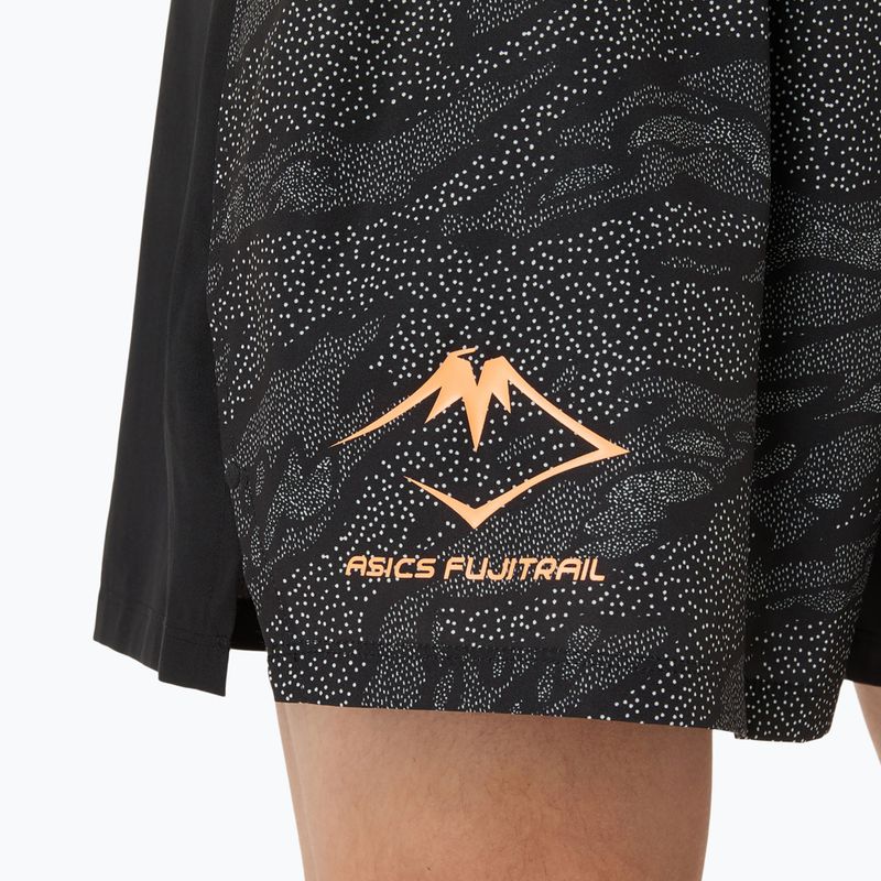ASICS férfi futónadrág Fujitrail All Over Print 5IN teljesítmény fekete 6
