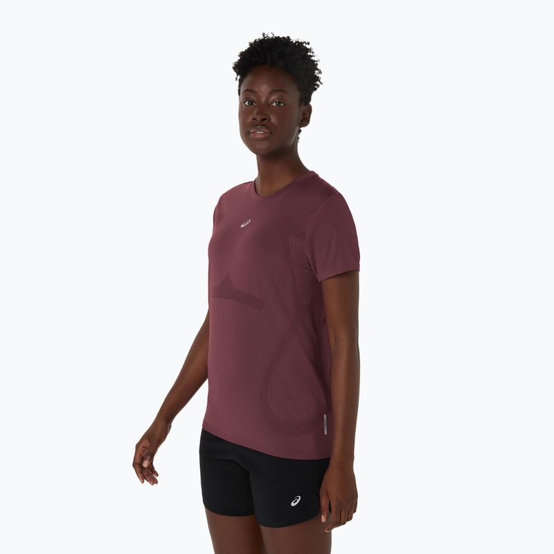 Női ASICS Seamless dark currant/port royal futópóló 4