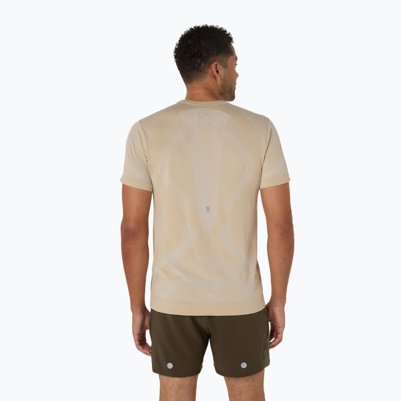 Férfi ASICS Road Seamless krémszínű futópóló 3