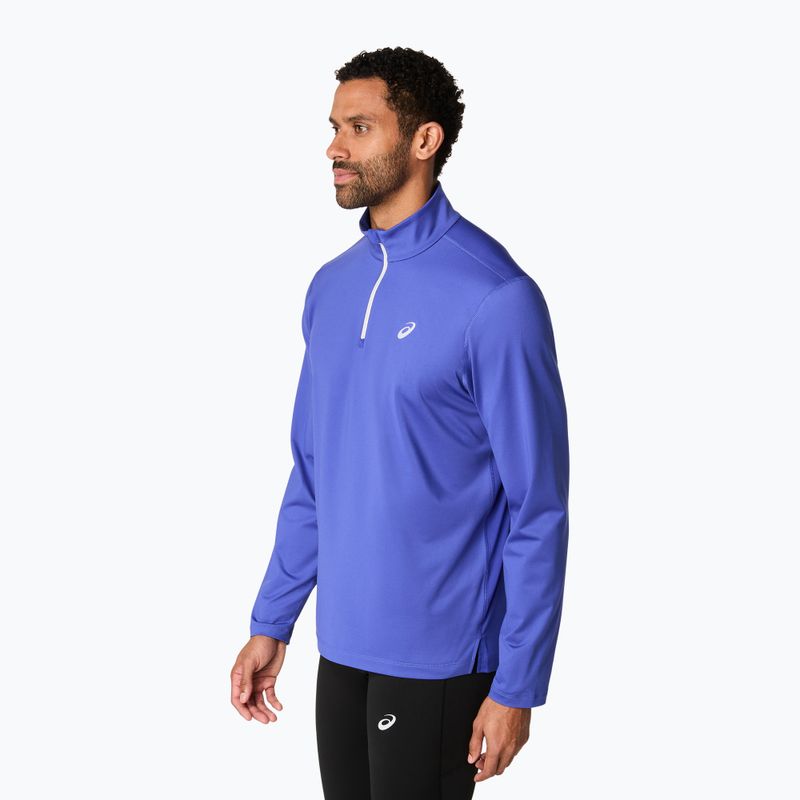 Férfi ASICS Core Half Zip Winter sötét kobalt színű futó melegítőfelső 4