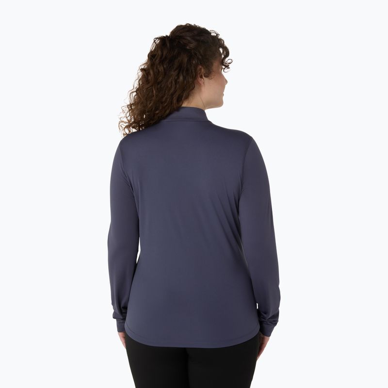 Női ASICS Core LS Half Zip téli indigó köd futó hosszú ujjú 3