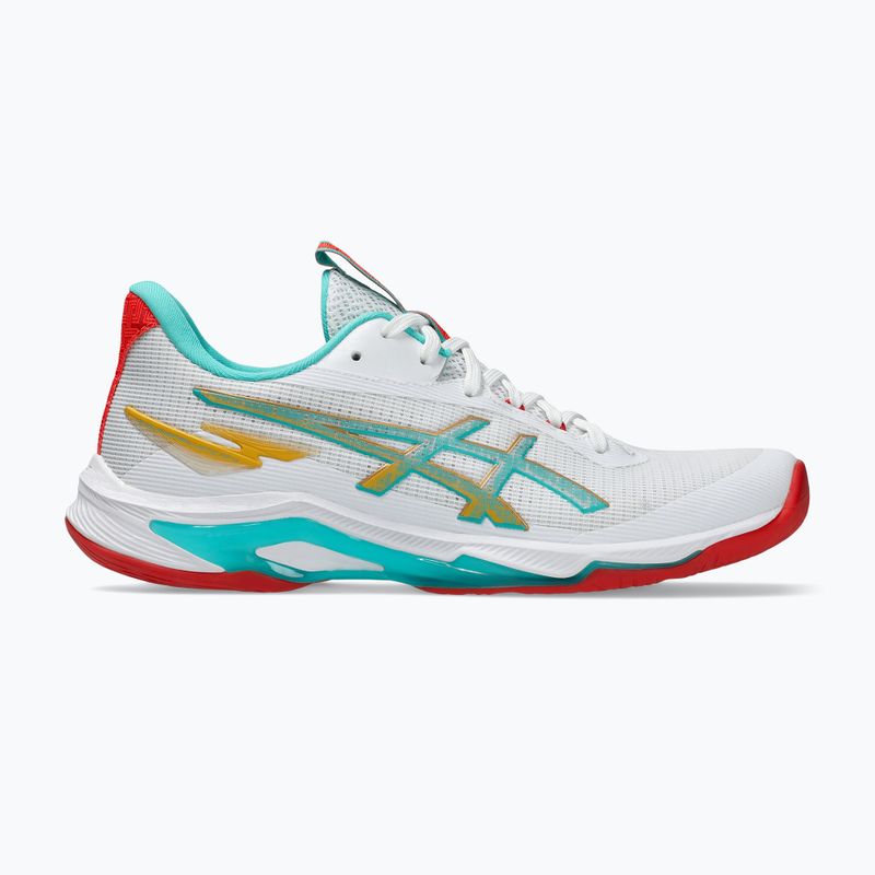 Női ASICS Netburner Ballistic FF 4 röplabdacipő fehér/tengerzöld