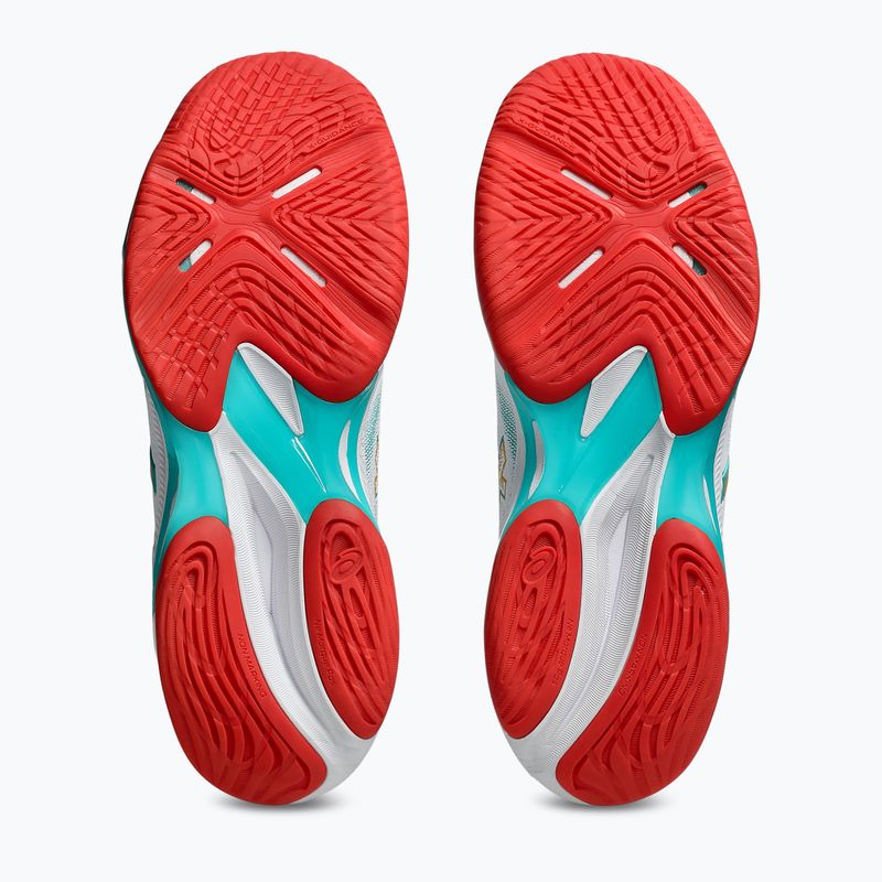 Női ASICS Netburner Ballistic FF 4 röplabdacipő fehér/tengerzöld 6