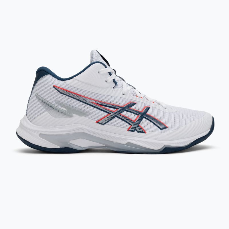 ASICS férfi röplabda cipő Netburner Ballistic FF 4 fehér/makó kék 2
