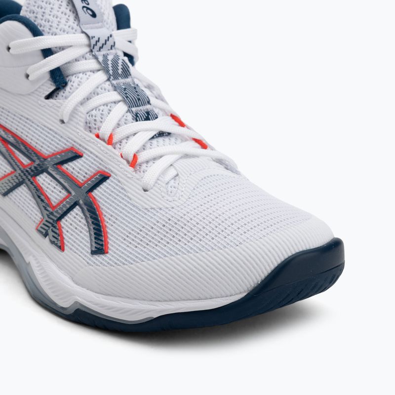 ASICS férfi röplabda cipő Netburner Ballistic FF 4 fehér/makó kék 7