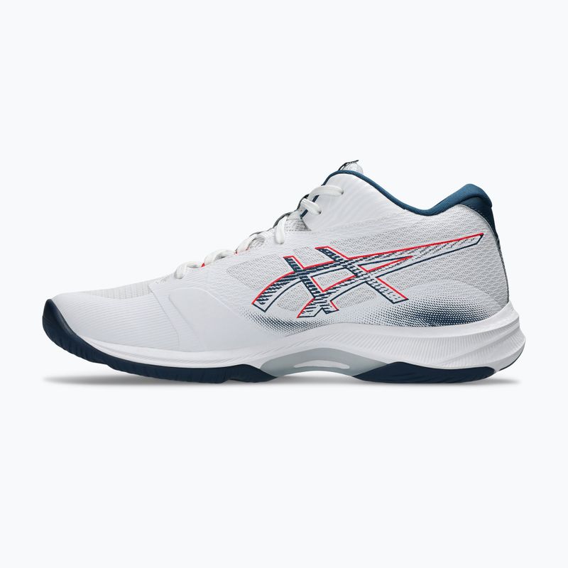 ASICS férfi röplabda cipő Netburner Ballistic FF 4 fehér/makó kék 2