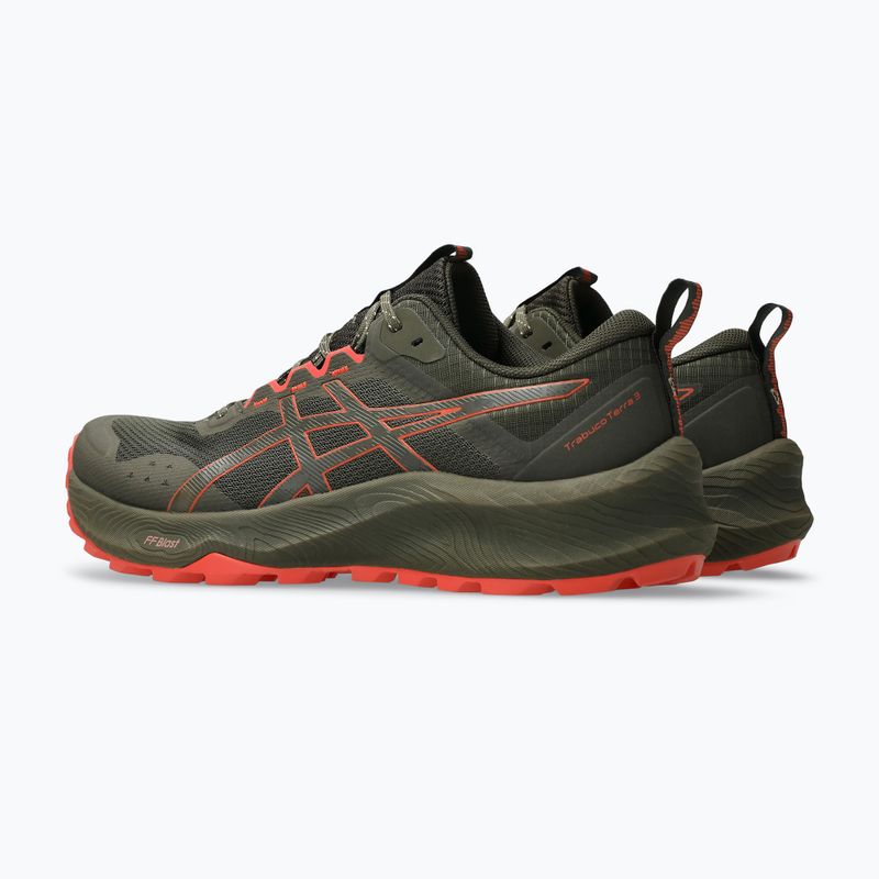 ASICS Trabuco Terra 3 barna kő/csípős piros férfi futócipő 4