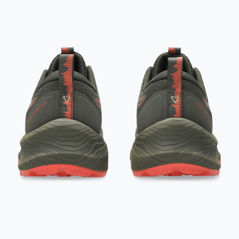 ASICS Trabuco Terra 3 barna kő/csípős piros férfi futócipő 5