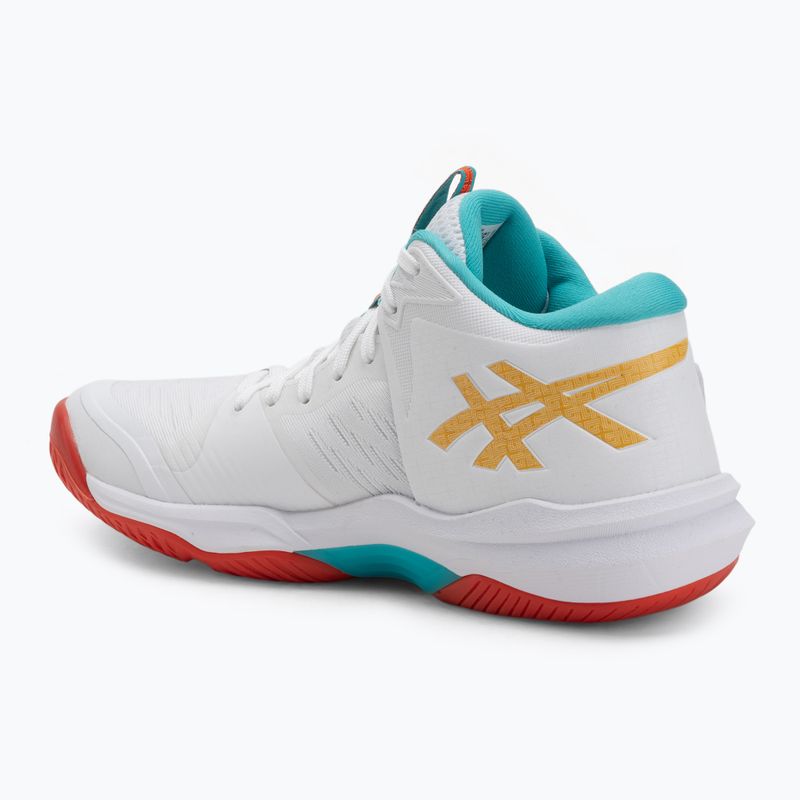 Női Asics Sky Elite FF MT 3 röplabdacipő fehér/tengerzöld 3