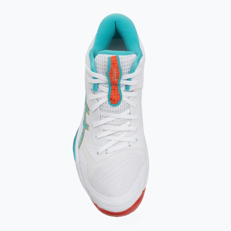 Női Asics Sky Elite FF MT 3 röplabdacipő fehér/tengerzöld 5