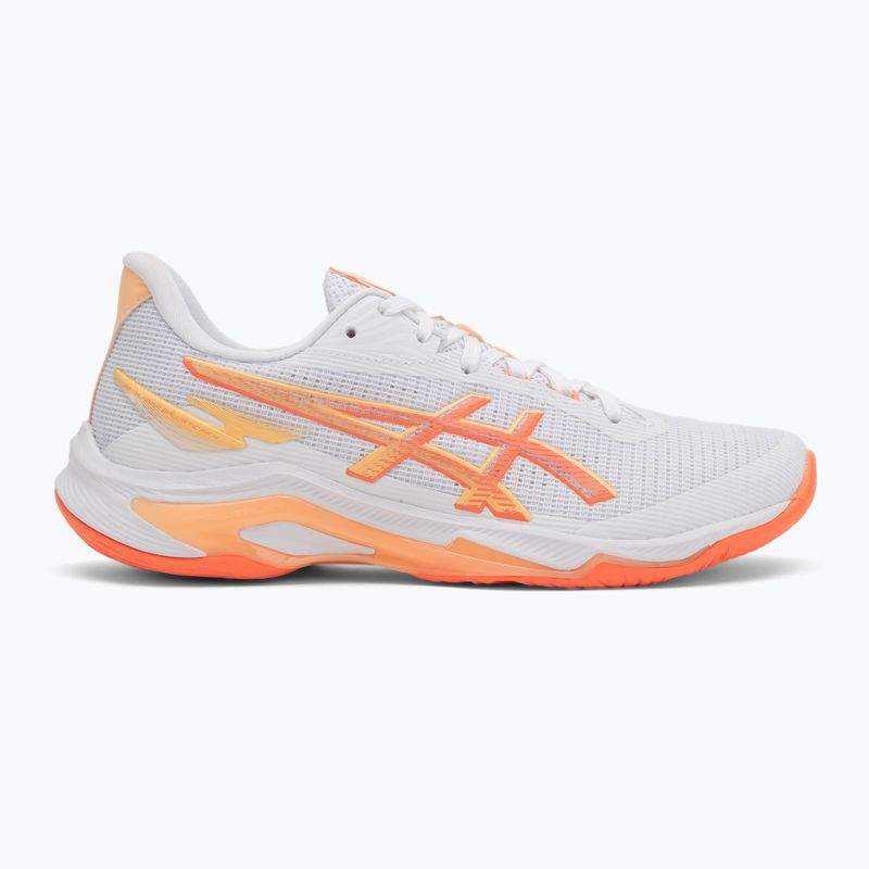 ASICS női röplabdacipő Netburner Ballistic FF 4 fehér/élénk korall 2