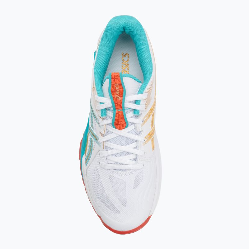 Női ASICS Powerbreak FF röplabdacipő fehér/tengerzöld 5