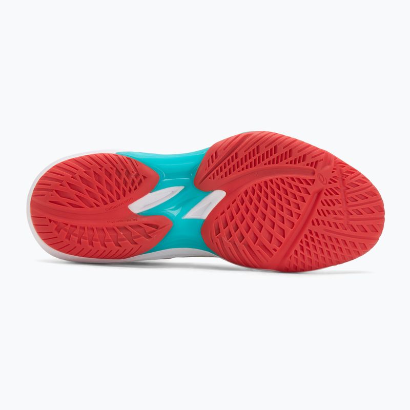 Női ASICS Sky Elite FF 3 röplabdacipő fehér/tengerzöld 4