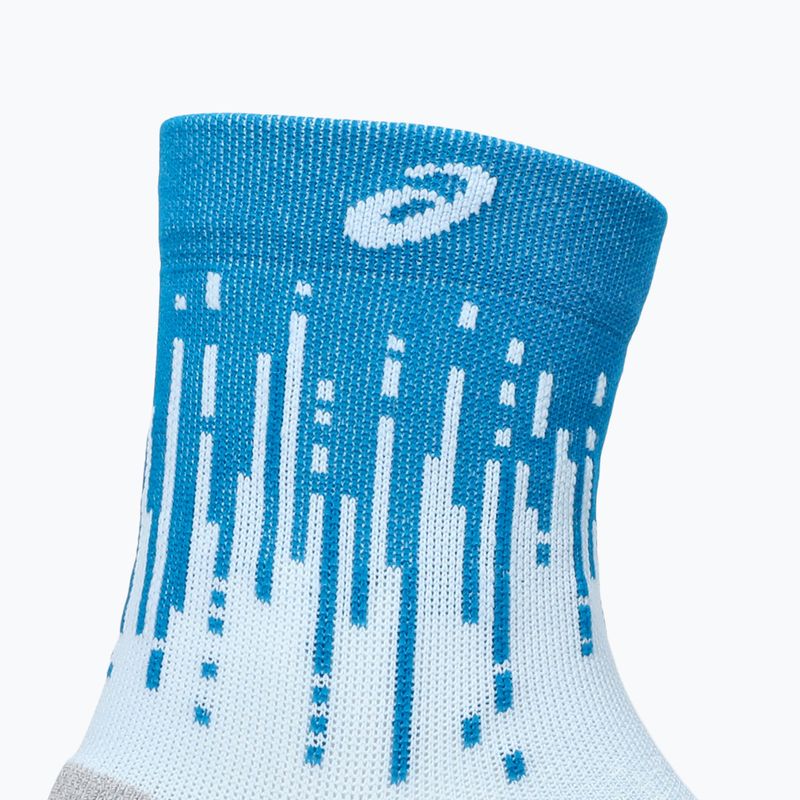 Zokni ASICS Performance Run Quarter Aegean Blue/Arctic Blue 3