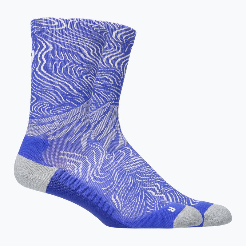 Zokni ASICS Fujitrail Graphic Crew cobalt burst/cream