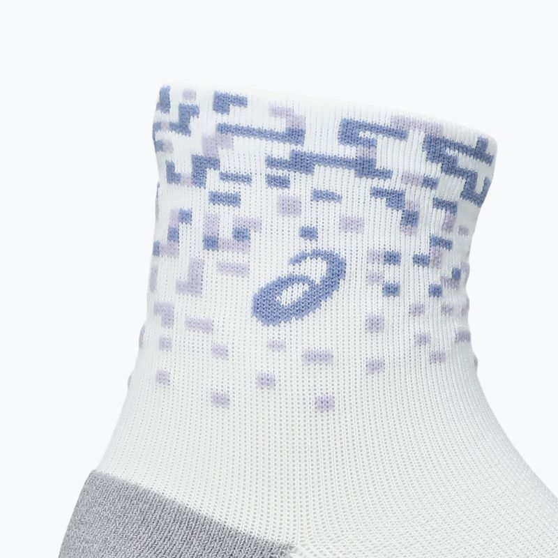 Zokni ASICS Performance Run Quarter brilliant white/lilac hint/bluebell 3