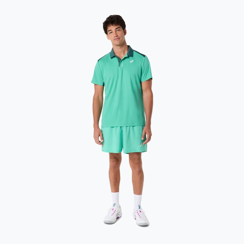 Férfi galléros póló ASICS Court Polo Aurora Green 5