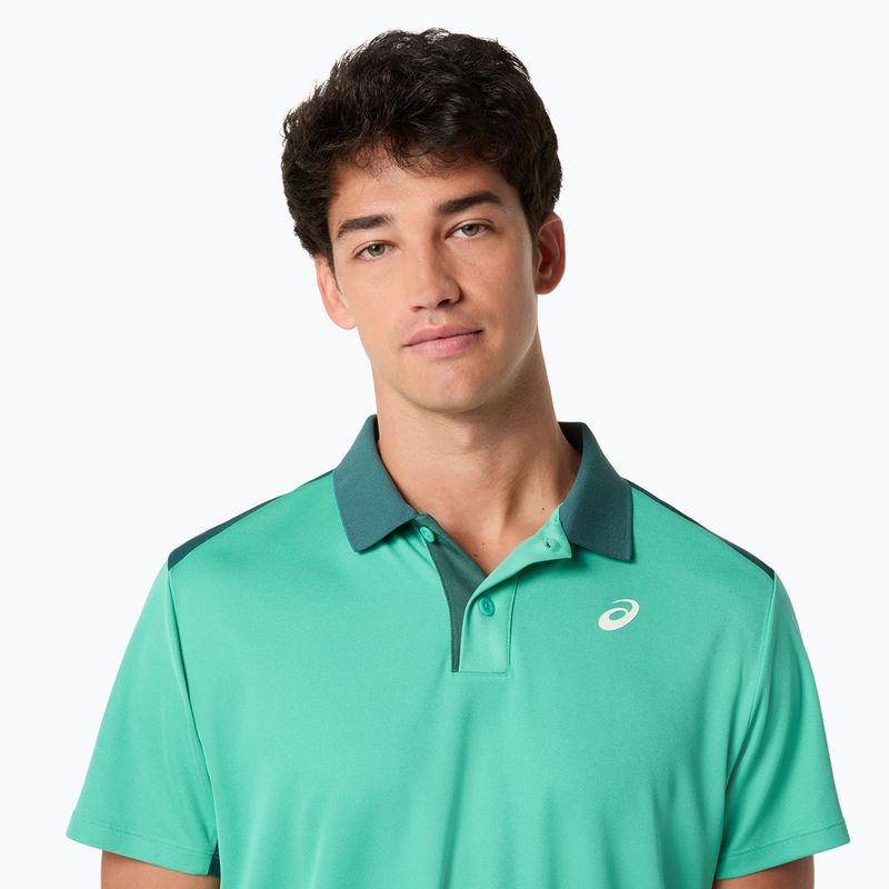 Férfi galléros póló ASICS Court Polo Aurora Green 6