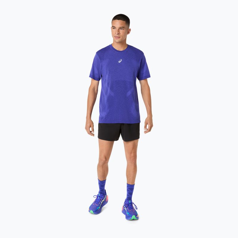 Férfi hosszú ujjú futópóló ASICS Road Seamless LS cobalt burst/eggplant 2