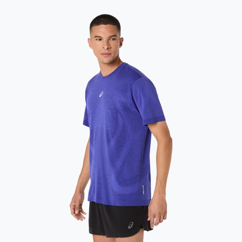 Férfi hosszú ujjú futópóló ASICS Road Seamless LS cobalt burst/eggplant 4