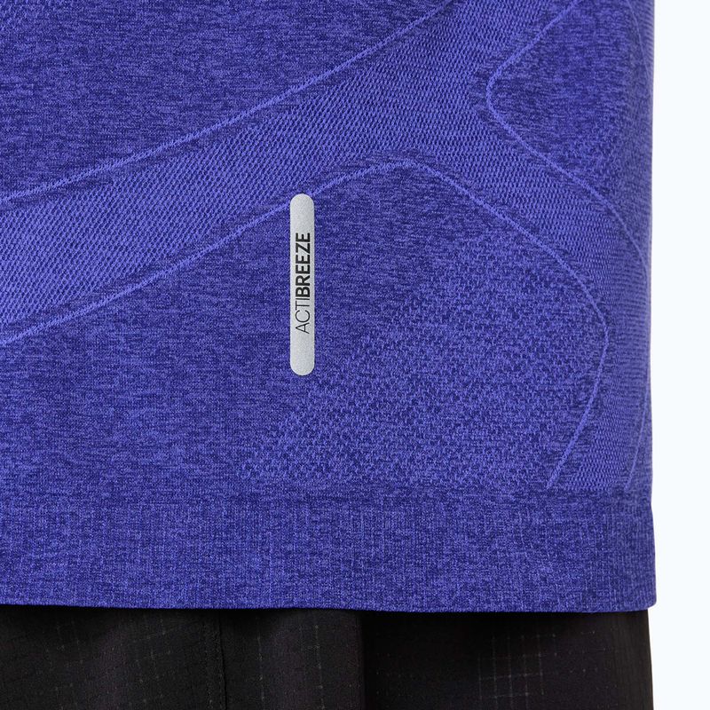 Férfi hosszú ujjú futópóló ASICS Road Seamless LS cobalt burst/eggplant 8
