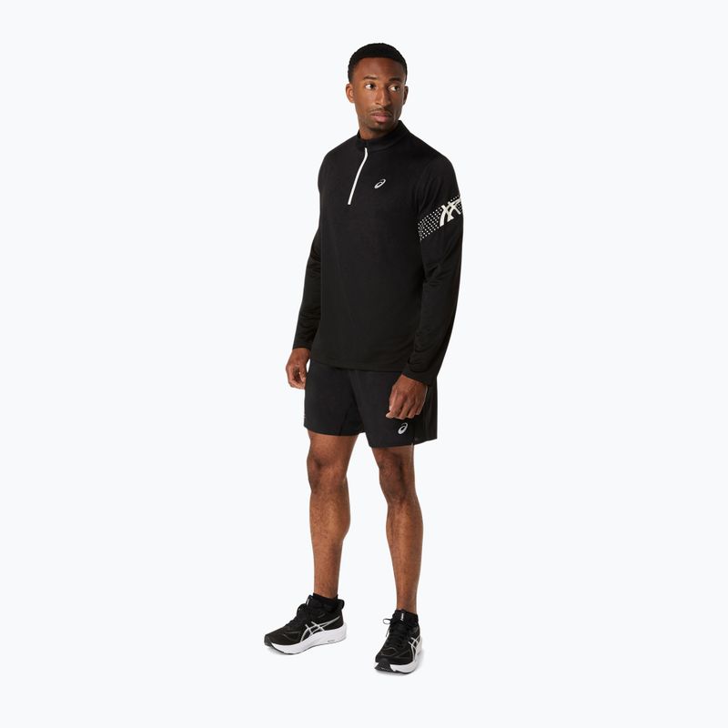 Férfi hosszú ujjú futófelső Asics Icon LS 1/2 Zip performance black/cream 2