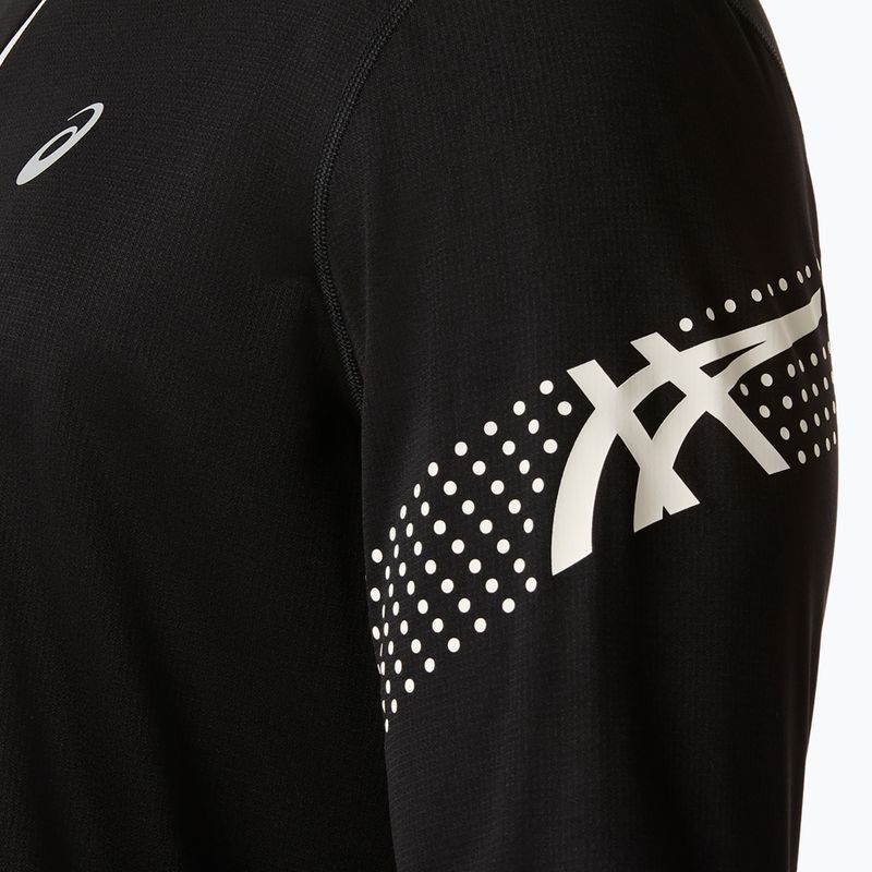 Férfi hosszú ujjú futófelső Asics Icon LS 1/2 Zip performance black/cream 6