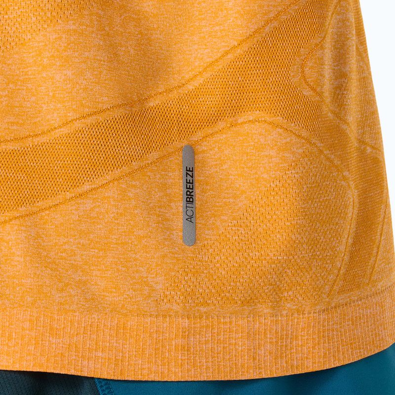 Férfi hosszú ujjú futópóló ASICS Road Seamless LS golden yellow 8