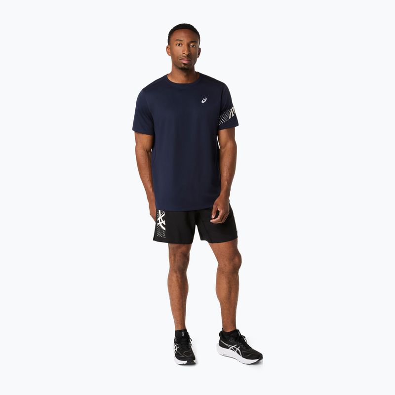 Férfi futópóló ASICS Icon SS midnight/cream 2