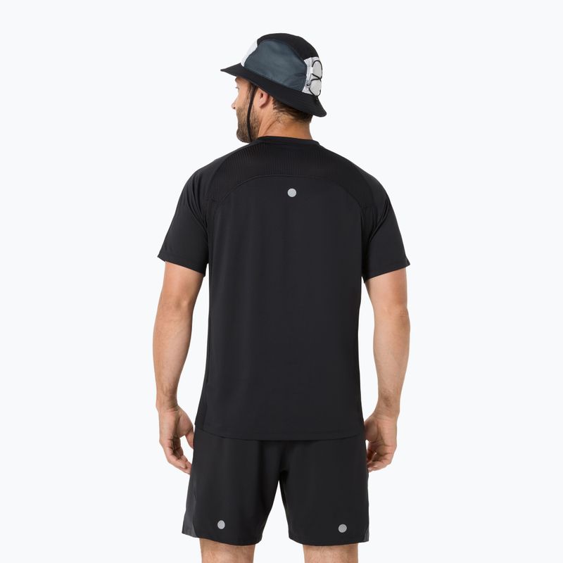 Férfi futópóló ASICS Road Fade SS performance black/cream 3