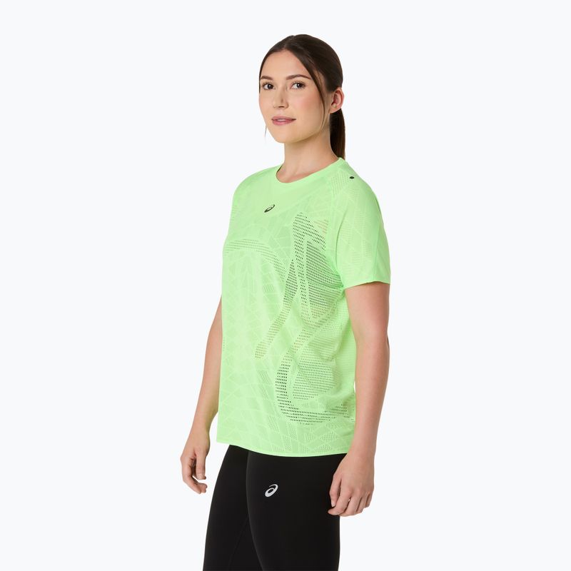 Női futópóló ASICS Metarun SS Top illuminate green 4