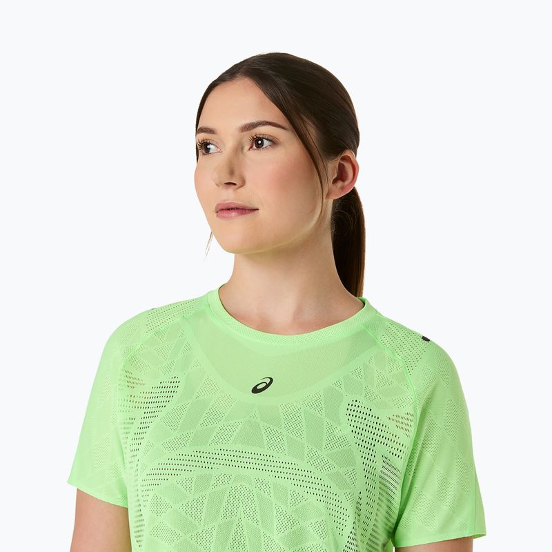 Női futópóló ASICS Metarun SS Top illuminate green 5