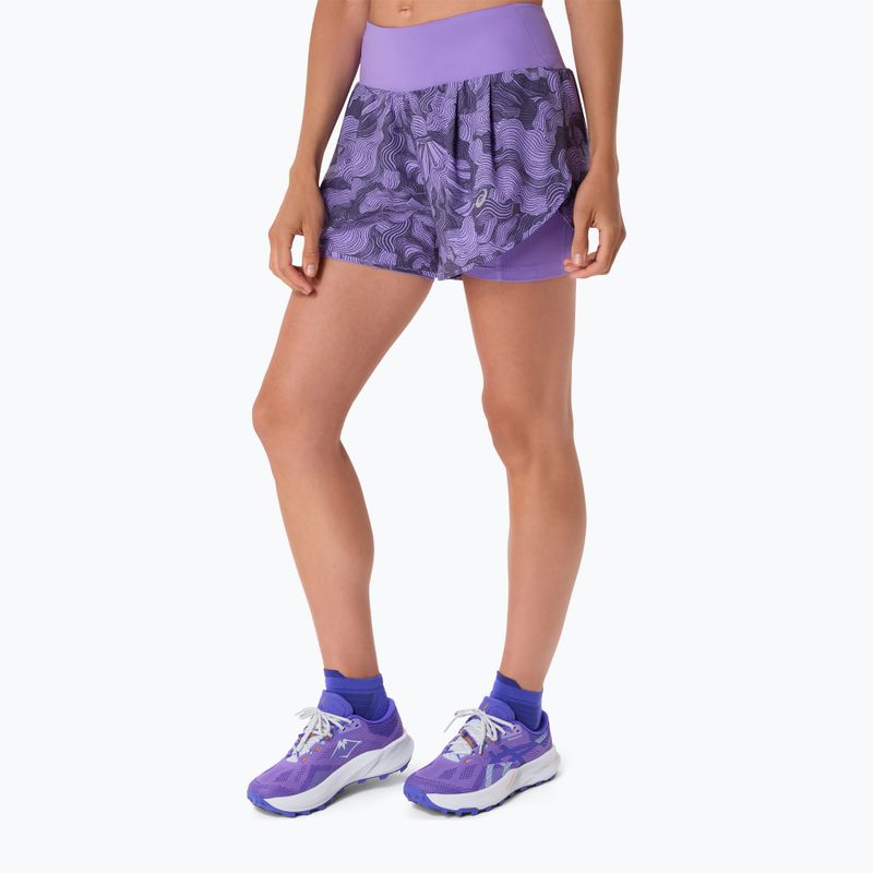 Női futóshort ASICS Road All Over Print amethyst 4