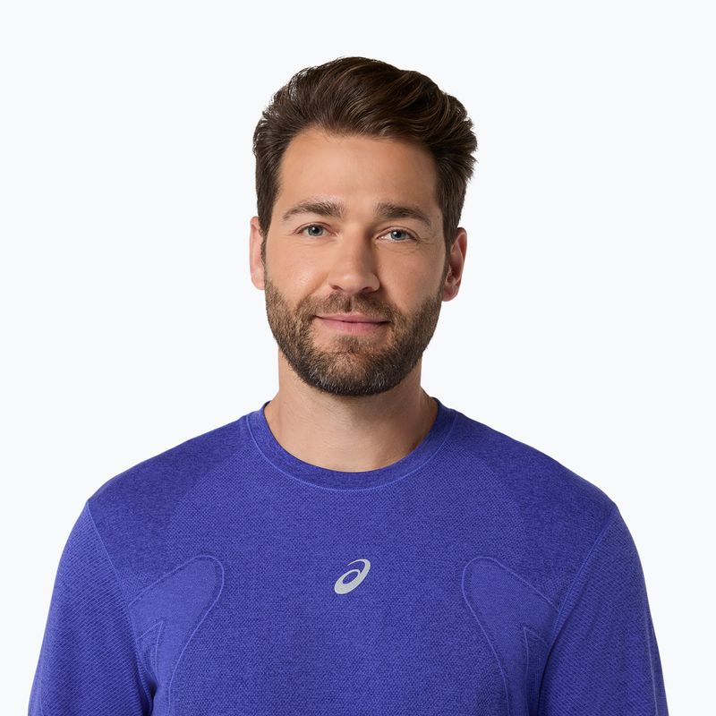 Férfi hosszú ujjú futópóló ASICS Road Seamless LS cobalt burst/eggplant 5