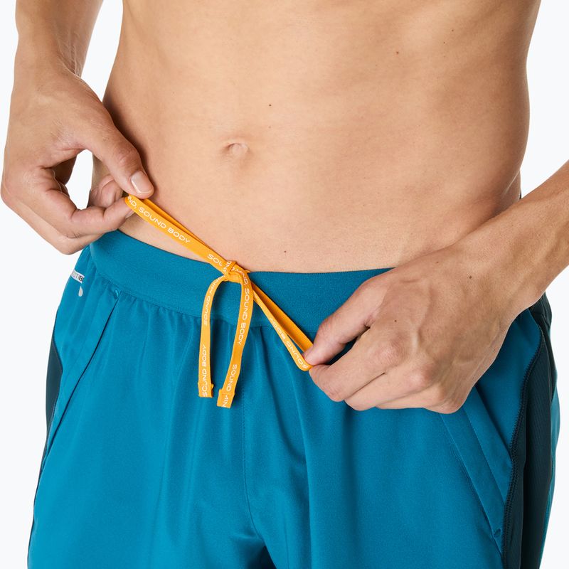 Férfi futó rövidnadrág ASICS Road 7IN tranquil teal/dark teal/yamabuki 7