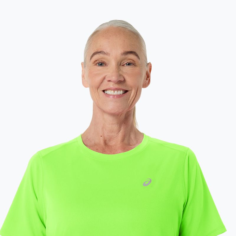 Női futópóló Asics Core SS illuminate green 5