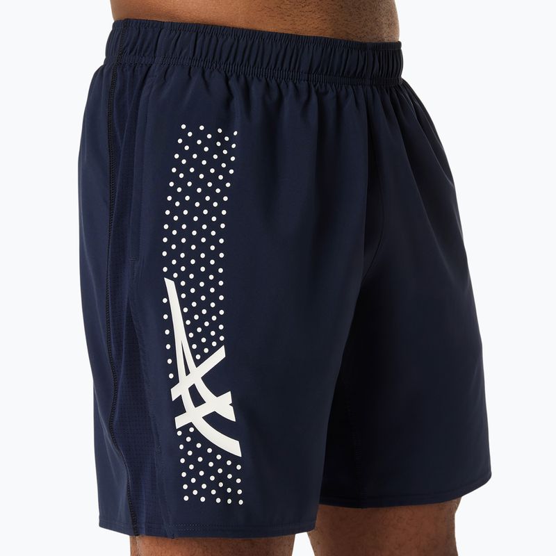 Férfi futó rövidnadrág ASICS Icon 7IN midnight/cream 6