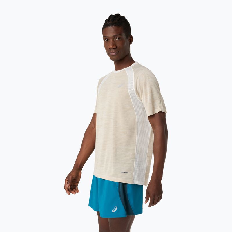 Férfi futópóló ASICS Road cream 4
