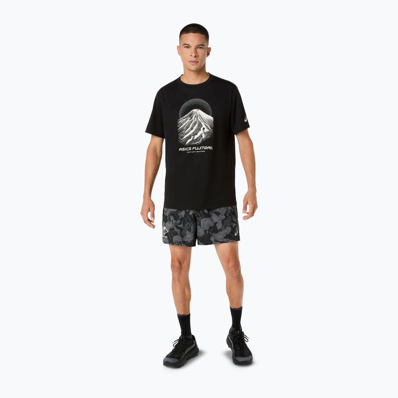 Férfi futó póló Asics Fujitrail Logo Ss Top Performance Black/Cream/Carbon 2