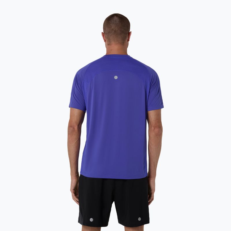 Férfi futópóló ASICS Road Fade SS cobalt burst/illuminate green 2