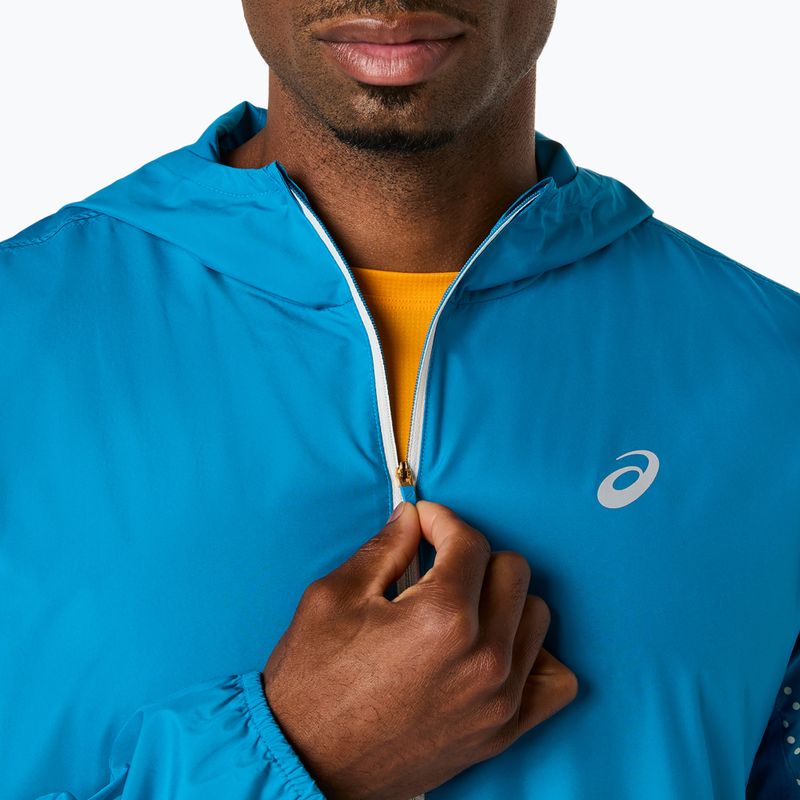 Férfi futódzseki ASICS Icon Aegean Blue/Cream 7