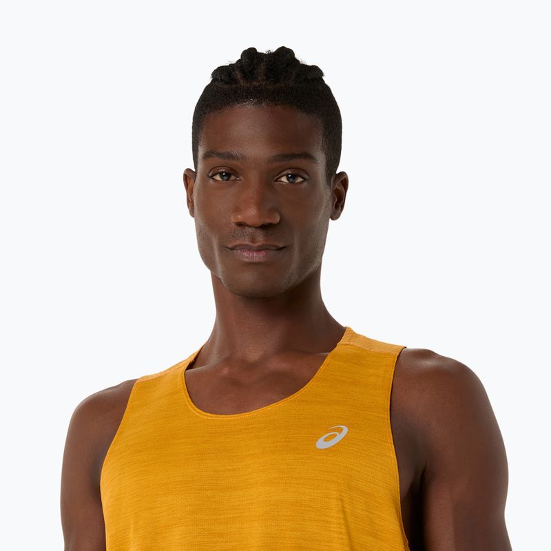 Férfi futótrikó ASICS Road Singlet golden yellow 5