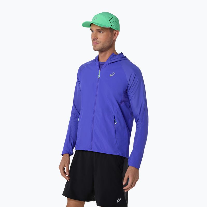 Férfi futótrikó ASICS Road All Over Print Singlet cobalt burst/illuminate green 4