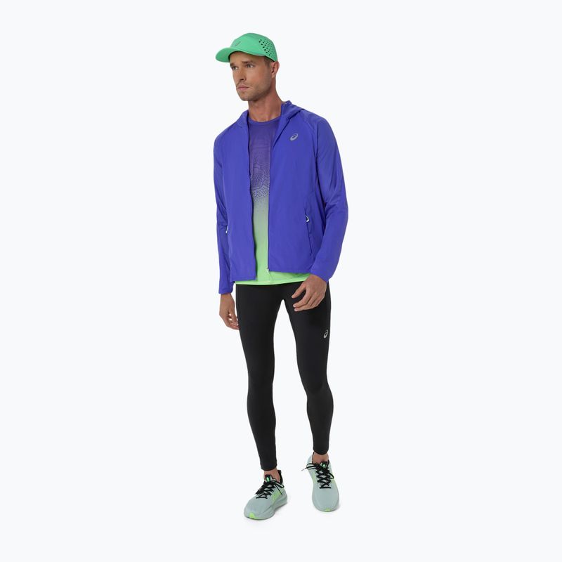 Férfi futótrikó ASICS Road All Over Print Singlet cobalt burst/illuminate green 15