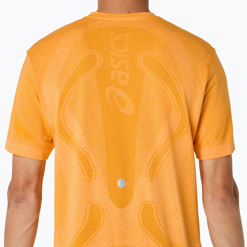 Férfi hosszú ujjú futópóló ASICS Road Seamless LS golden yellow 6