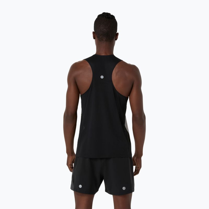 Férfi futótrikó ASICS Road Fade Singlet performance black/cream 2
