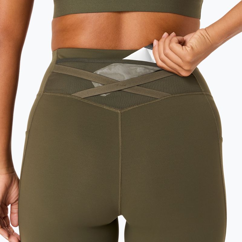Női futó leggings ASICS Nagino Run Adjustable Tight dark olive 6