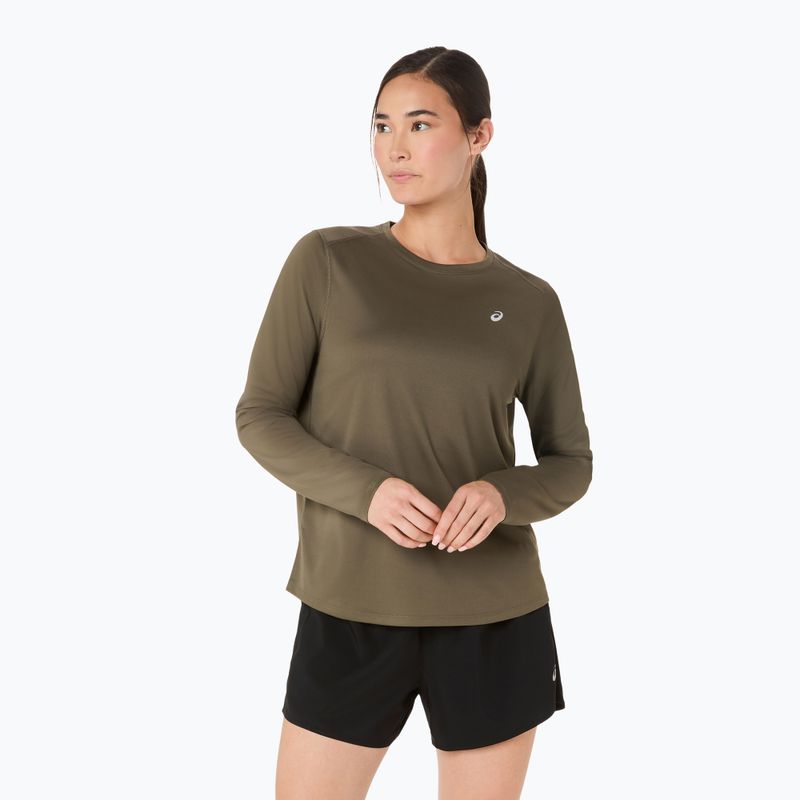 Női hosszú ujjú futó felső ASICS Core LS Top dark olive